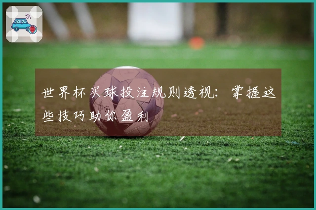世界杯买球投注规则透视：掌握这些技巧助你盈利